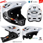 Cyklo oblečenie - Pánske, Leatt cyklistická prilba Helmet MTB Enduro 2.0 V23, biela