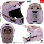 Cyklo oblečenie - Pánske, Leatt MTB Gravity Helmet 2.0 V25 levander, levandulová