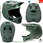 Cyklo oblečenie - Pánske, Leatt MTB 1.0 Gravity Helmet V25 teal, zelená
