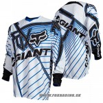 Cyklo oblečenie - Pánske, Fox dres Giant 360 L/S jersey, bielo modrá