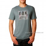Zľavy - Oblečenie pánske, FOX tričko Veto s/s Premium, šedo modrá
