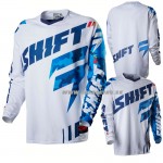 Moto oblečenie - Dresy, Shift dres Faction Camo jersey, modrá