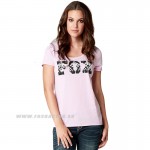 Zľavy - Oblečenie dámske, Fox tričko Free Fallin Scoop, ružovo fialová
