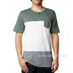 Zľavy - Oblečenie pánske, Fox tričko Obtuse s/s knit, šedo zelená