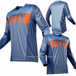 Moto oblečenie - Dresy, FOX motokrosový dres Flexair Libra, oranžovo modrá
