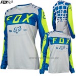 Moto oblečenie - Dámske, FOX dámsky dres Women 180, šedo modrá