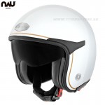 Moto oblečenie - Helmy, NAU Bulls helmet, bielo zlatá