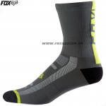 Zľavy - Cyklo doplnky, Fox ponožky Logo Trail 8" sock, grafit žltá