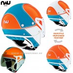 Moto oblečenie - Helmy, NAU Chameleon helmet, matná oranžová