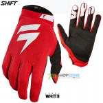 Zľavy - Moto, Shift rukavice Whit3 Air glove 20, červená