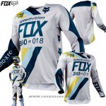 Moto oblečenie - Dresy, FOX 360 Draftr jersey light grey, bledo šedá