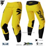 Moto oblečenie - Nohavice, Shift 3Lue Risen 2.0 nohavice blue/yellow, modro žltá