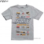 FOX chlapčenské tričko Edify, šedý melír