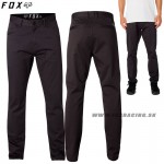 FOX nohavice Stretch Chino pant, čierno šedá