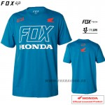 Oblečenie - Pánske, FOX tričko Honda Tech s/s, modro šedá