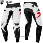 Moto oblečenie - Nohavice, Shift 3Lack Mainline nohavice black/white, čierno biela