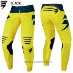 Moto oblečenie - Nohavice, Shift motokrosové nohavice 3Lack Mainline, žlto modrá
