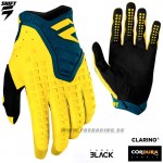 Moto oblečenie - Rukavice, Shift rukavice 3Lack Pro glove 19, žlto modrá