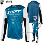 Moto oblečenie - Dresy, Shift dres Whit3 Muse jersey, modrá
