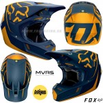 FOX prilba V3 Kila helmet ECE, modro žltá
