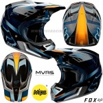 Moto oblečenie - Helmy, FOX prilba V3 Motif helmet ECE, modro strieb.