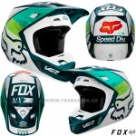 FOX prilba V2 Murc helmet ECE, zelená