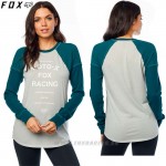 Oblečenie - Dámske, FOX tričko Phased Raglan L/S, tm. tyrkys
