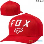 FOX šiltovka Number 2 flexfit, čili červená
