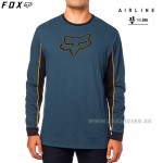 FOX tričko Hakker L/S Airline tee, modrá