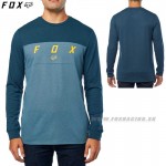 Zľavy - Oblečenie pánske, FOX tričko Slyder L/S knit, modrá