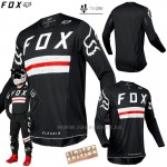 FOX motokrosový dres Flexair Preest jersey, čierno červená