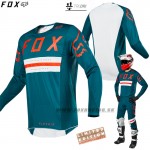 Moto oblečenie - Dresy, FOX motokrosový dres Flexair Preest jersey, forest zelená