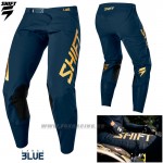 Moto oblečenie - Nohavice, Shift nohavice 3Lue Label pant, modro zlatá