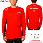 Oblečenie - Pánske, FOX tričko HRC Airline L/S, červená