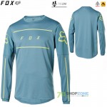 Cyklo oblečenie - Pánske, FOX cyklo dres Flexair LS Fine Line, bl.modrá