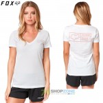 Oblečenie - Dámske, FOX dámske tričko Tracker s/s V neck tee, biela