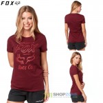 Oblečenie - Dámske, FOX tričko Worldwid s/s tee, brusnicová