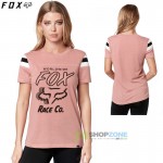FOX tričko Rally Point s/s top, púdrovo ružová
