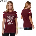 Oblečenie - Dámske, FOX dámske tričko Rally Point s/s top, brusnicová