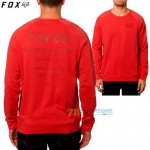 Oblečenie - Pánske, FOX mikina Resin crew fleece, jasno červená