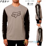 Oblečenie - Pánske, FOX tričko Victory Airline L/S, šedá