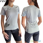 Cyklo oblečenie - Dámske, Fox Womens Gaia s/s jersey, sivá