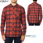 Oblečenie - Pánske, FOX Gamut Stretch flanelová košeľa, tehlová