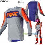 Moto oblečenie - Dresy, FOX motokrosový dres 360 Linc jersey, šedo oranžová