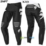 Moto oblečenie - Nohavice, Shift nohavice 3Lack Label pant 20, čier/biela