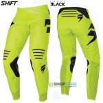 Moto oblečenie - Nohavice, Shift motokrosové nohavice 3Lack Label pant 20, neon žltá