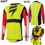 Moto oblečenie - Dresy, Shift dres 3Lack Label jersey 20, neon žltá