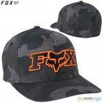Oblečenie - Pánske, FOX šiltovka Elipsoid flexfit hat, čierny maskáč