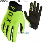 Moto oblečenie - Rukavice, FOX rukavice Flexair glove 22, neon žltá