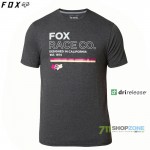 Oblečenie - Pánske, FOX tričko Analog ss Tech Tee, čierny melír